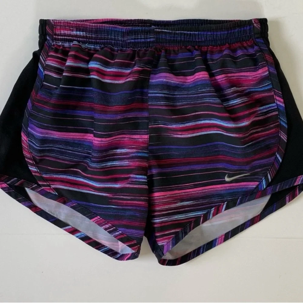 Women’s Nike Drifit  Size Small  Black Pink Purple Running shorts